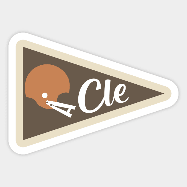 Vintage CLE Sticker by InkStreet Tees